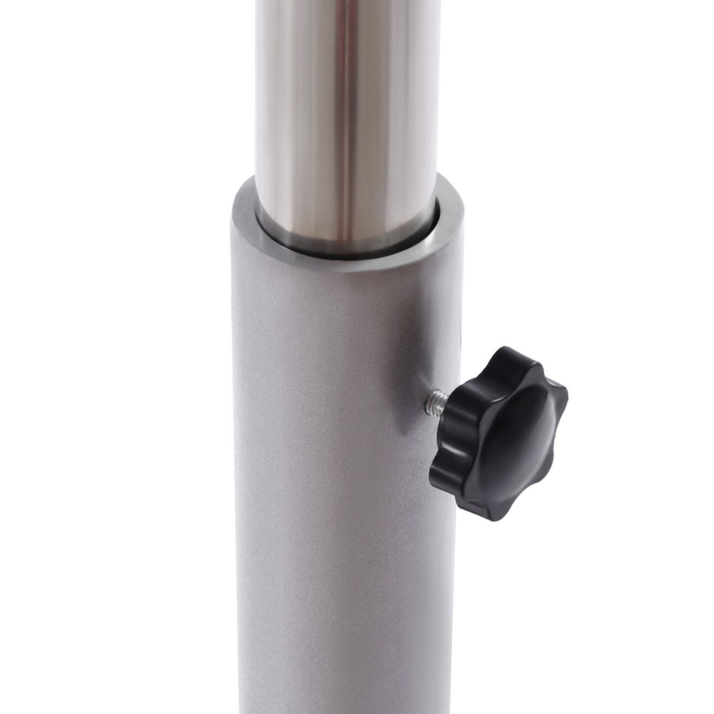 Versatile White Medical Cart with Adjustable Height and Ample Storage