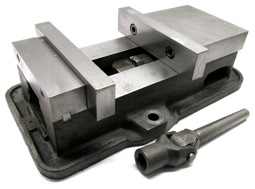 KURT ANGLOCK 6" MILLING MACHINE VISE w/ JAWS & HANDLE - #D60