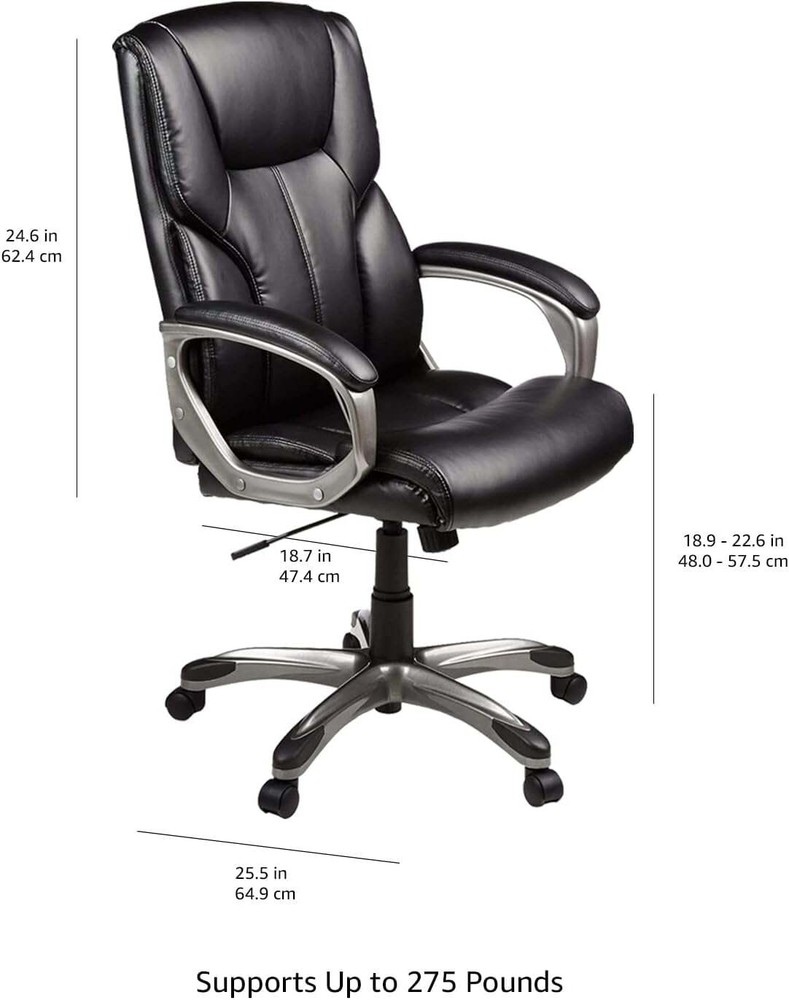 Leather High Back Executive Office Chair Swivel Desk Task Computer Ergonomic