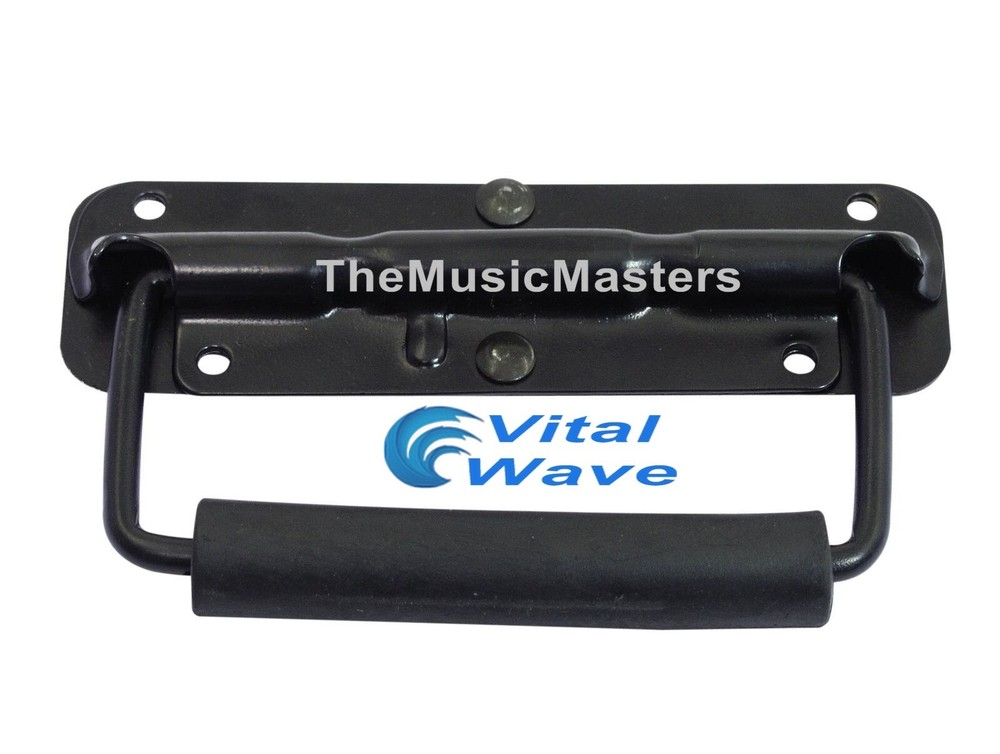 (2) Spring Surface Mount Cabinet Pocket Handles DJ Rack Case Speaker Box Handle