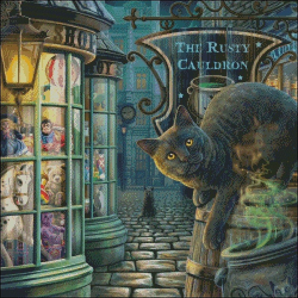 The Rusty Cauldron - DIY Chart Counted Cross Stitch Patterns Needlework DMC