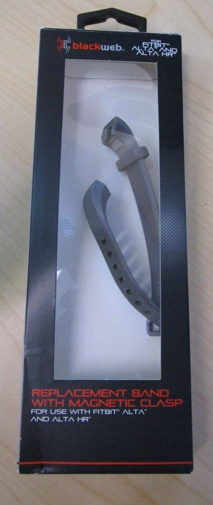 BLACK WEB Replacement Band with Steel Buckle - FITBIT ALTA