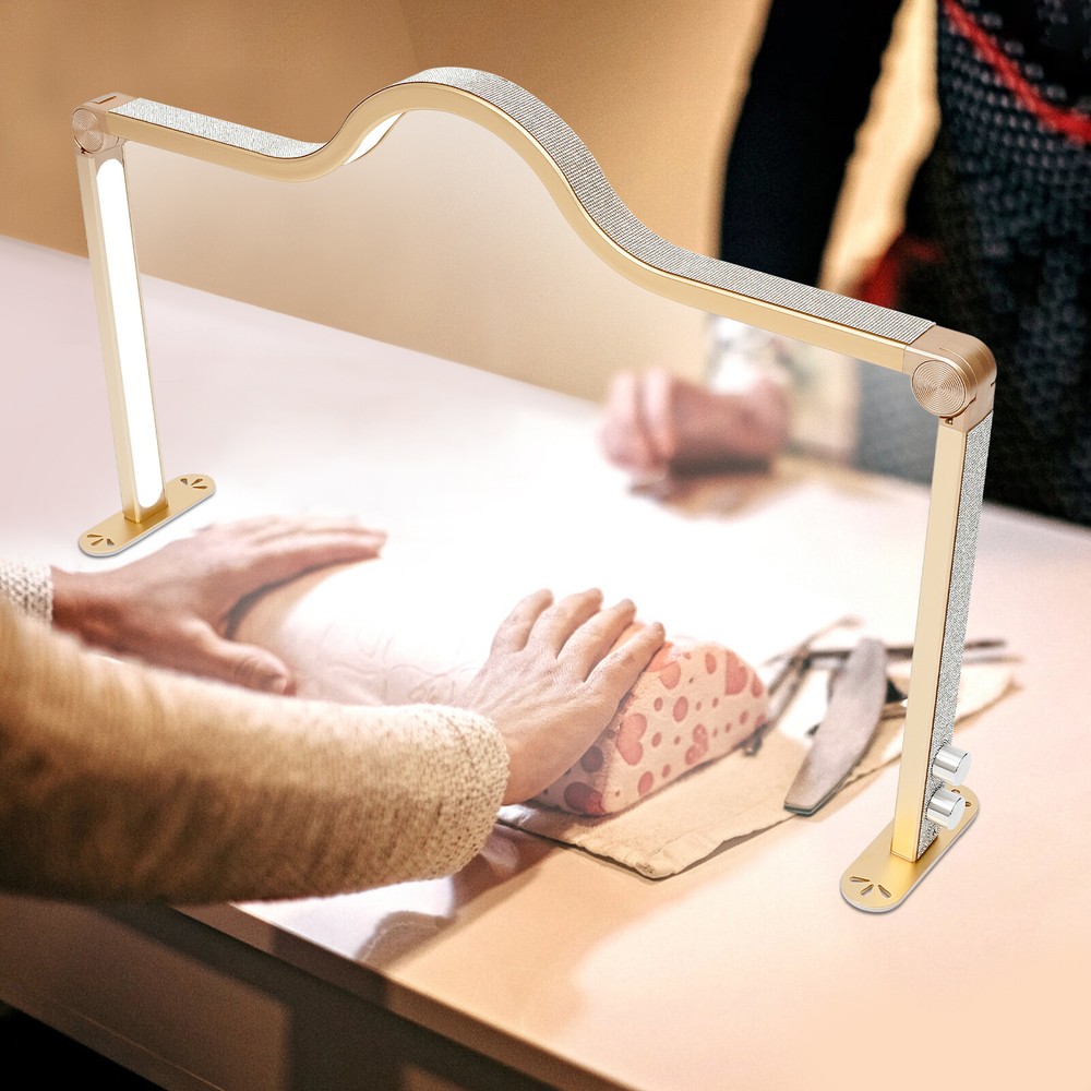 48W LED Lash Light with 3 Color Modes, Adjustable Brightness, Foldable Design