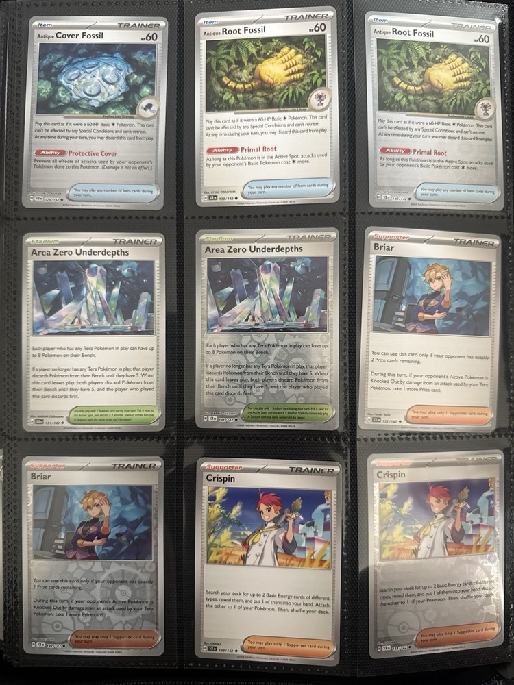 Complete Stellar Crown Base Set With Holos + EX + Energies!