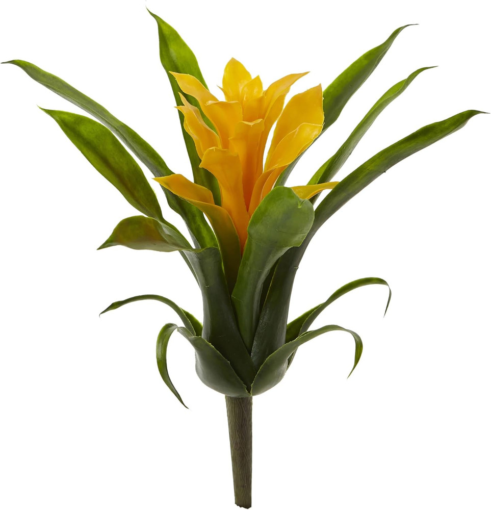 10In. Bromeliad Artificial Flower, Set of 6