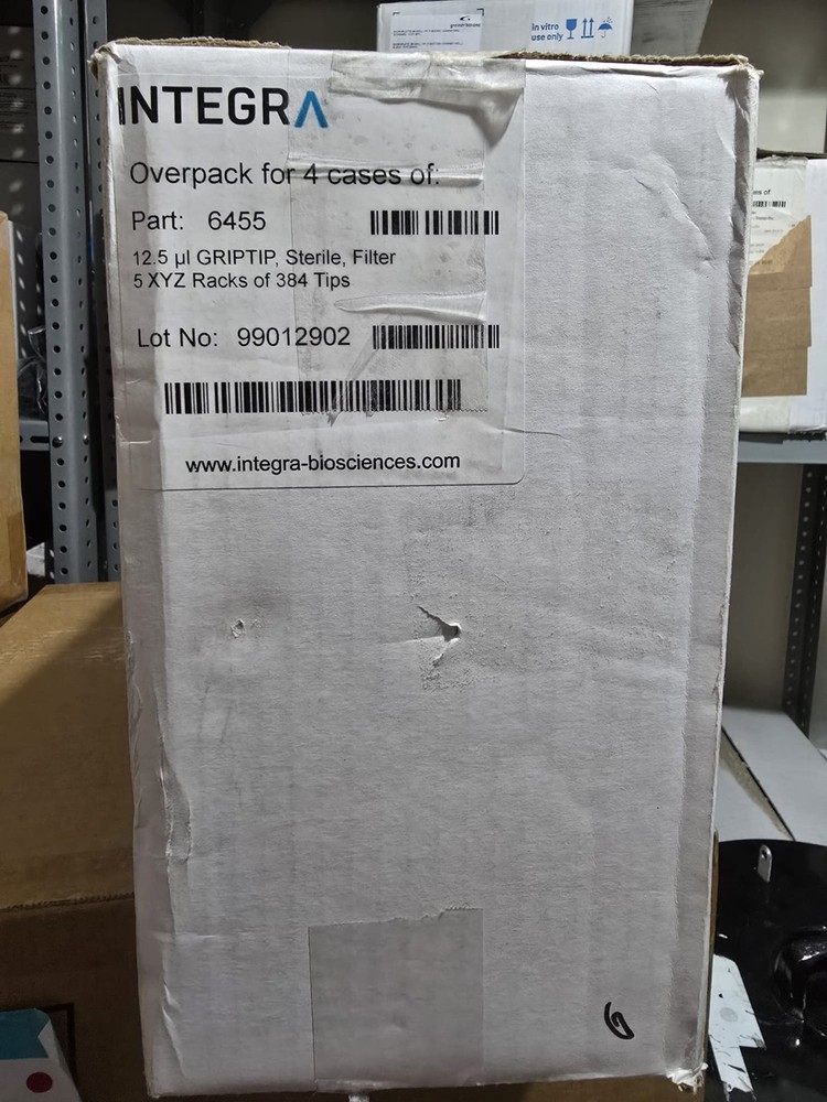 Integra 12.5 µl Griptip, Steril Filter, 5racks/384 tips pk/4