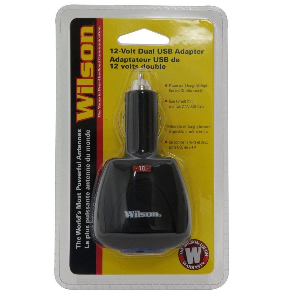 Wilson Antennas WILSON 12V ADAPTER/DUAL USB (2.4A EACH)