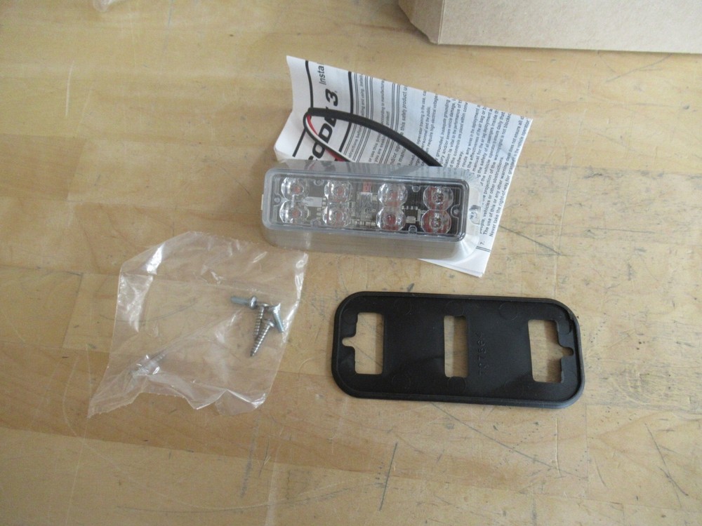 Code 3 LXEX1F-A, 12V LED X Series - Single Head Surface Mount in Amber