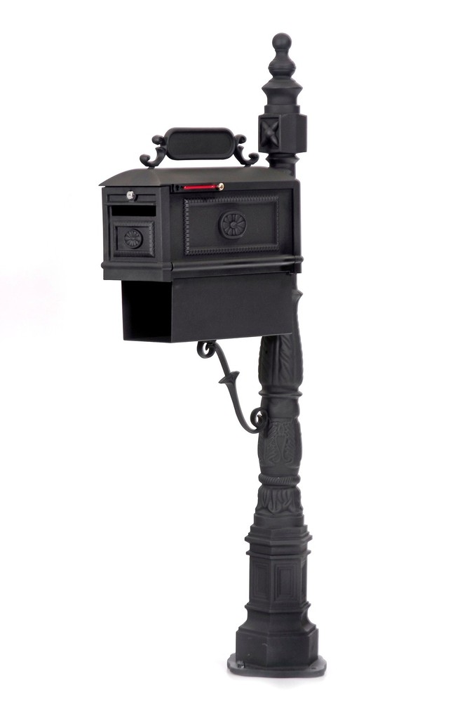 Locking Mailbox with Paper Box Secure Cast Aluminum Mailbox Better Box Mailboxes