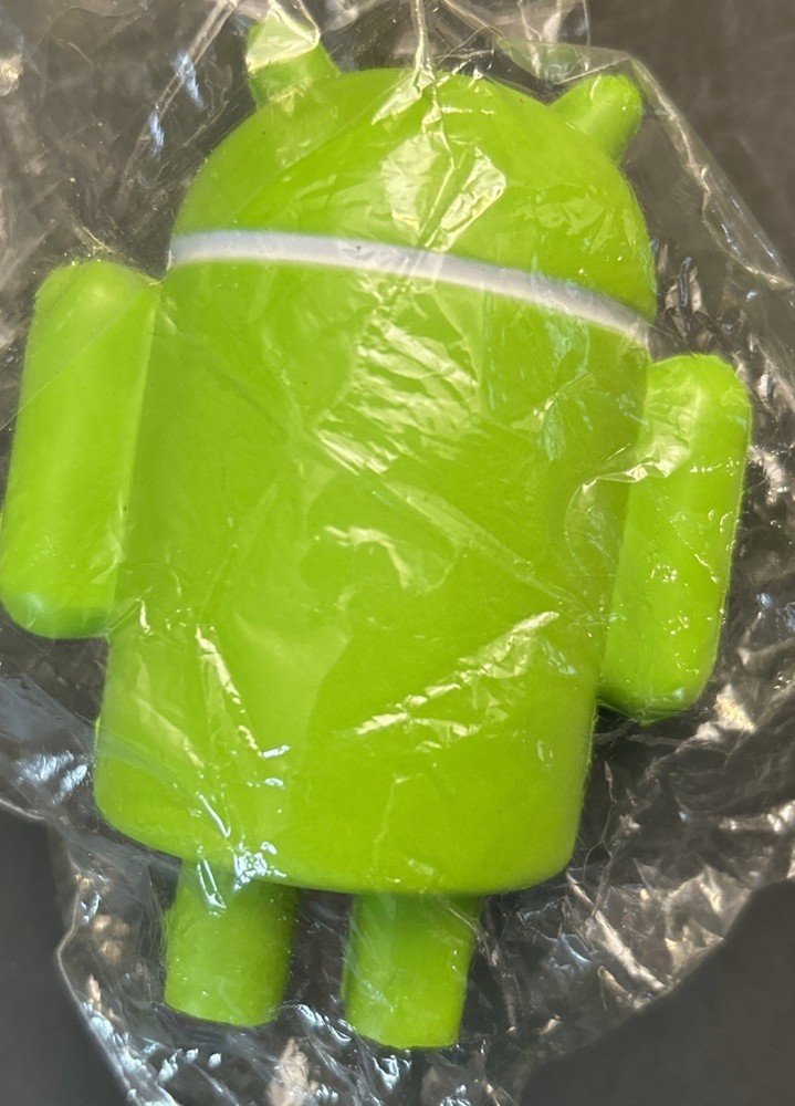 Vintage Alien Android HTC 4" Robot Squeeze Toy - Stress Relief Squishable Figure