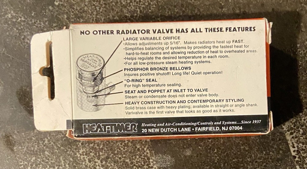 HEAT -TIMER VARIVALVE Adjustable Vent Valve For Angle Mounting