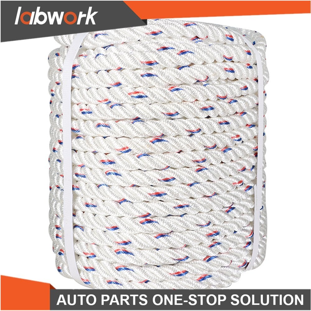 Labwork Double Braid Polyester Arborist Bull Rope Pulling Rigging Line 5/8"×150'