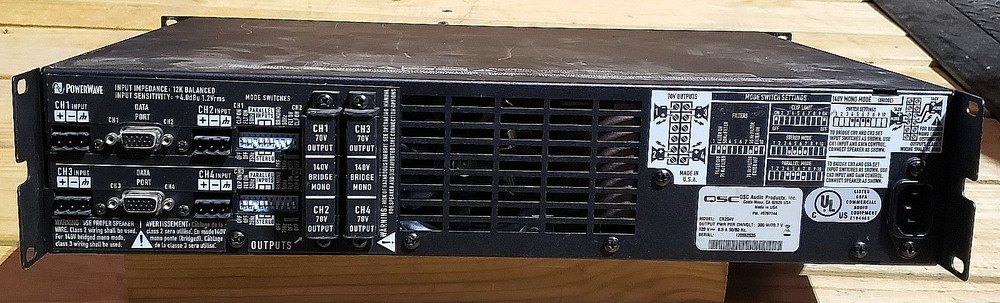 QSC CX-204V 4 channel power amp CX204V