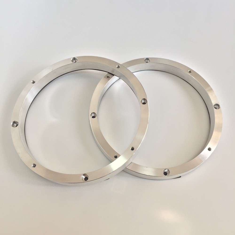 6.5" Solid Aluminum Car Speaker Mounting Spacer Rings Mounting Depth Resolution