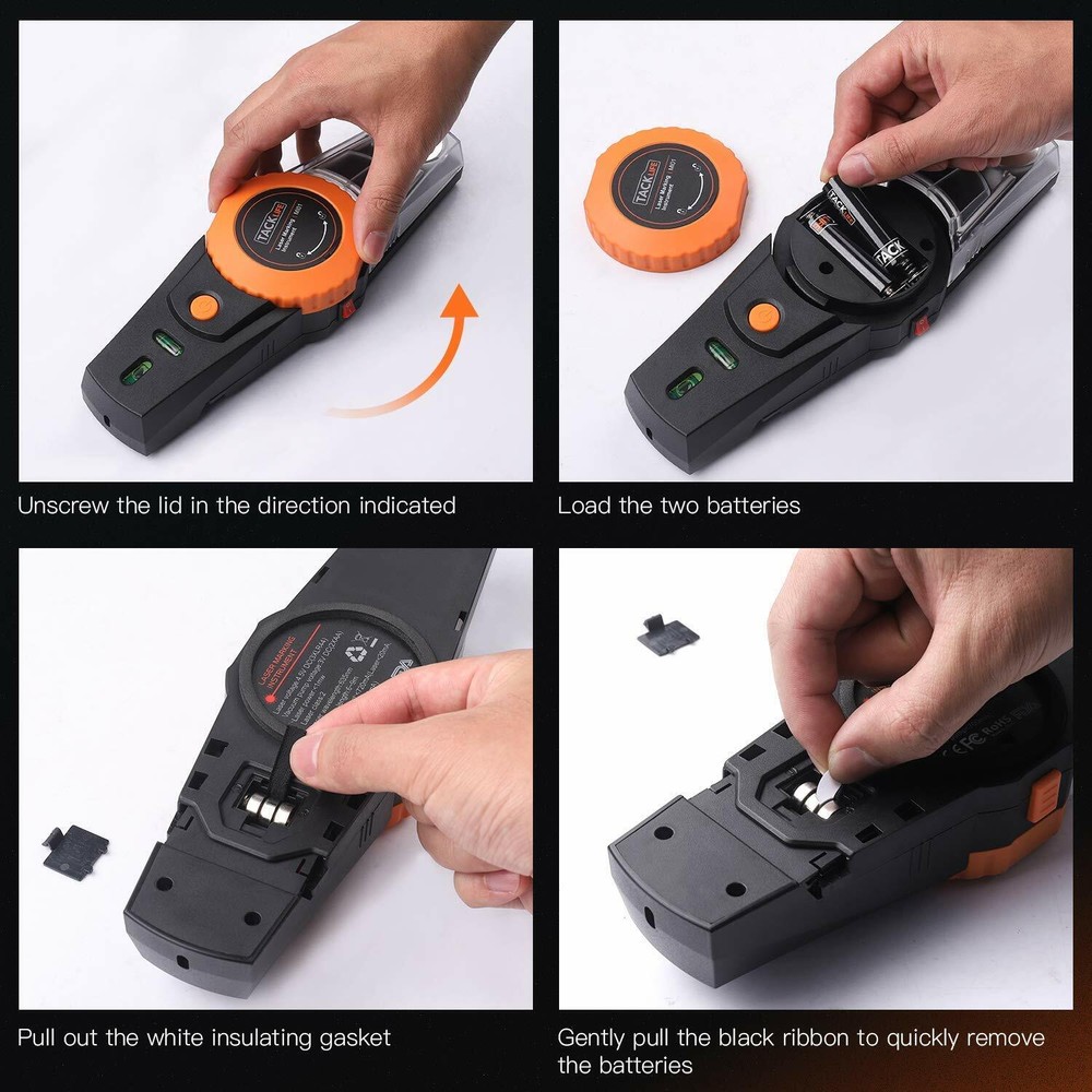 Laser Level, Laser Marking Instrument 30Ft with 2 Level Bubbles,Vacuum Pump for