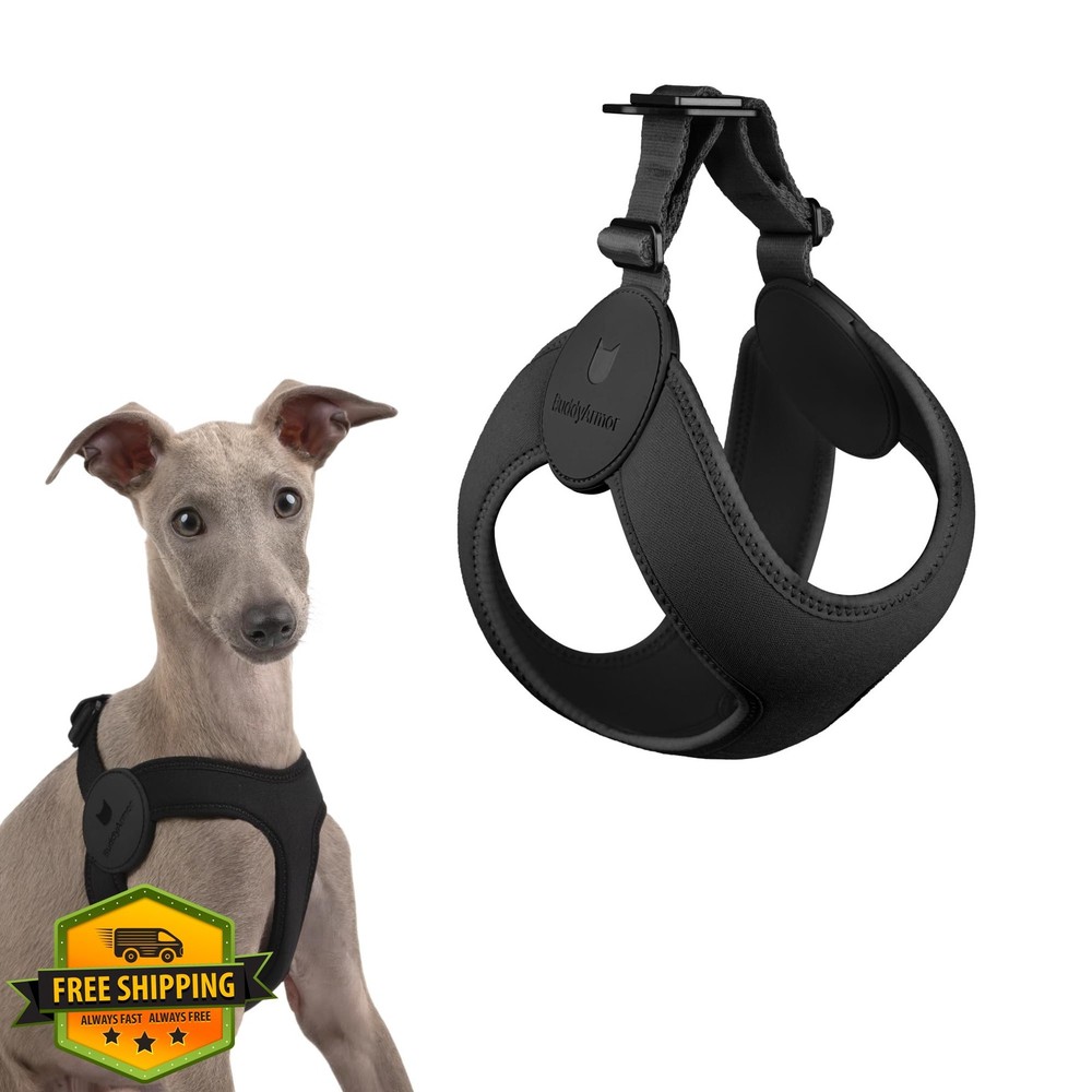 BuddyArmor Dog Harness S Midnight Black Soft Vest