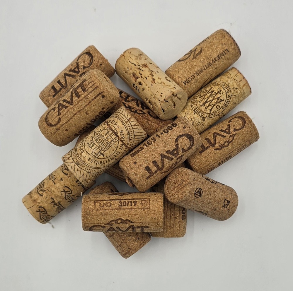 62 Piece Large Container of Assorted Wine Bottle Corks