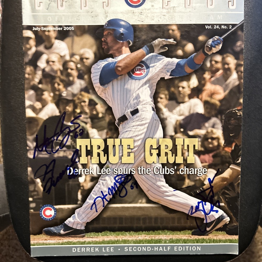 2005 Chicago Cubs Program with Autographs