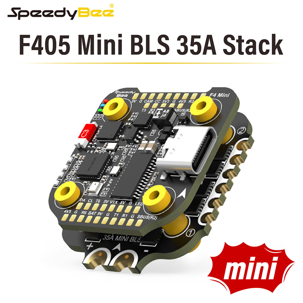 SpeedyBee F405 Mini Stack Flight Controller FC BLS 35A V2 ESC for RC FPV Drone