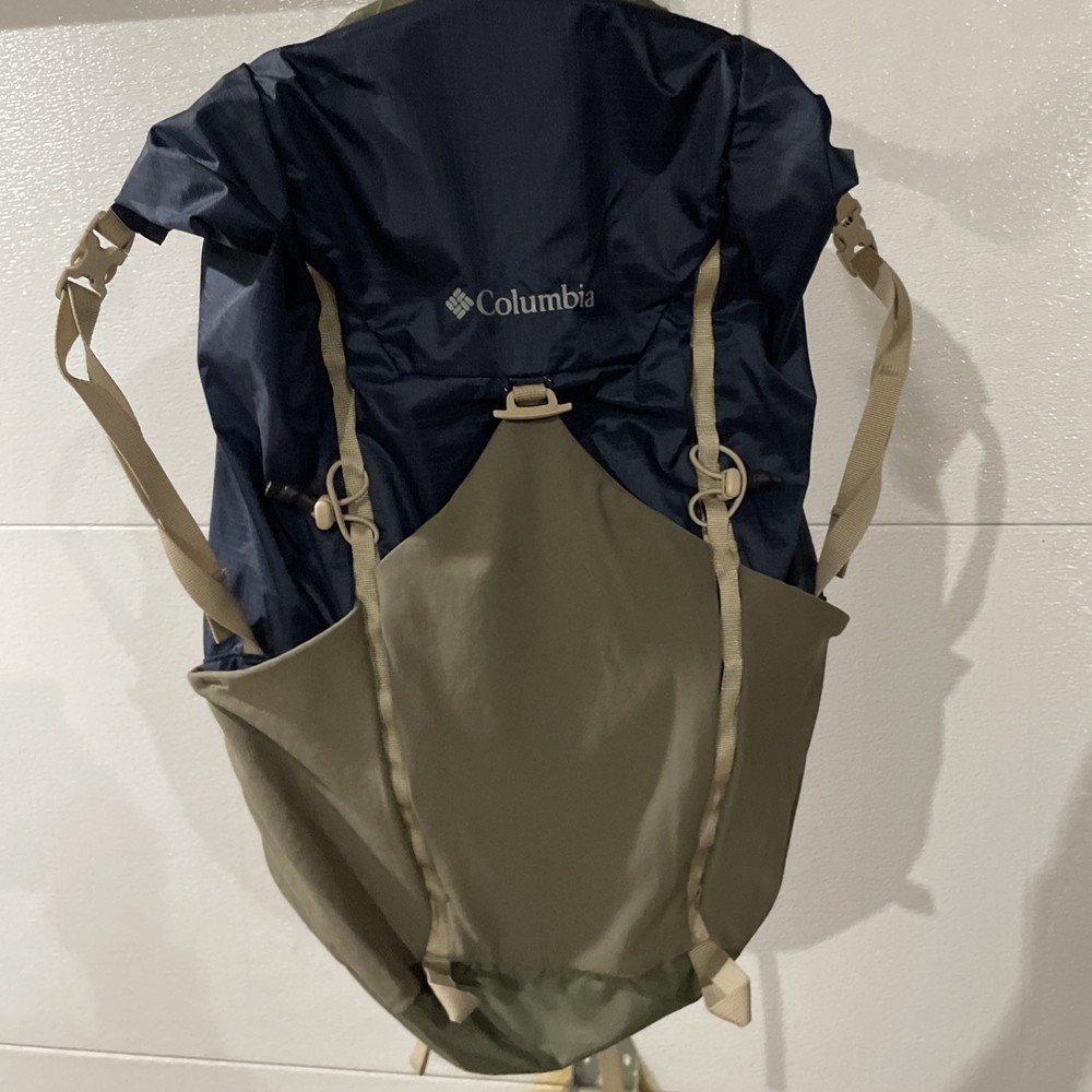 columbia blue grey light pack pack . roll top