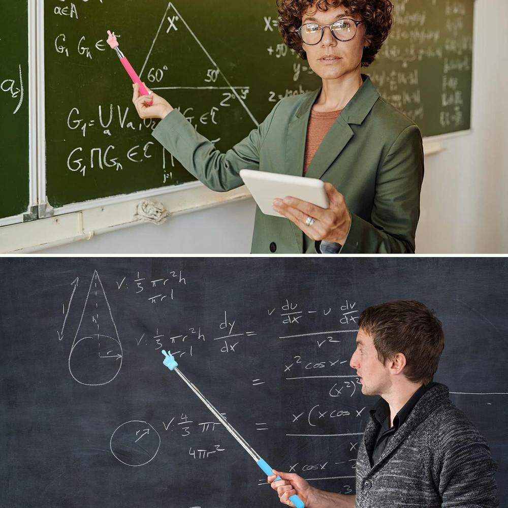 3 Pcs Telescopic Teachers Pointer, Extendable Hand Pointer Finger Pointer Stick,