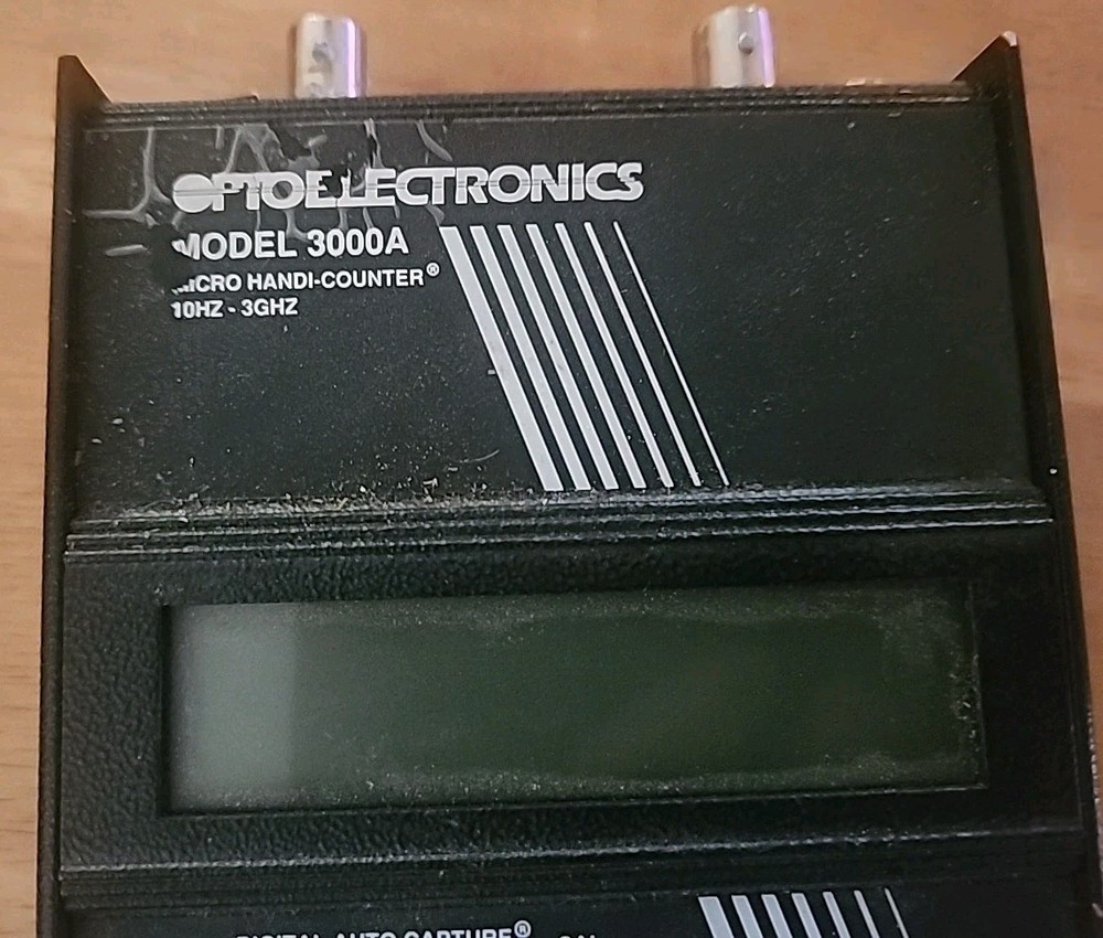 Optoelectronics Frequency Counter 3000A 10hz- 3ghz Dual Input Untested