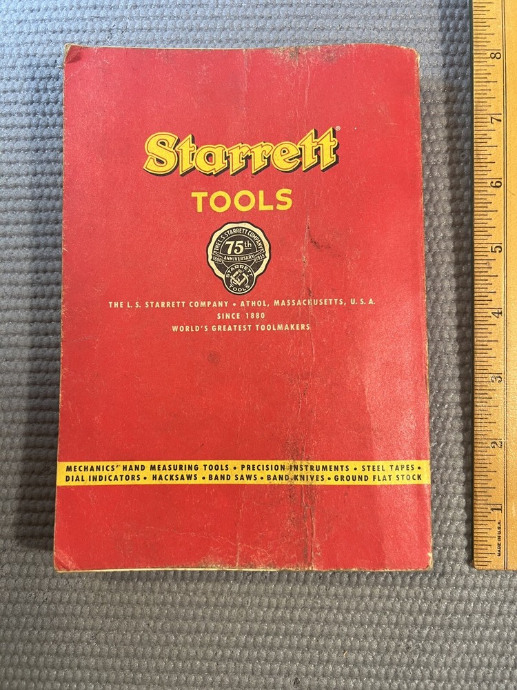 Vintage 1955 Starrett Tools Catalog No. 27