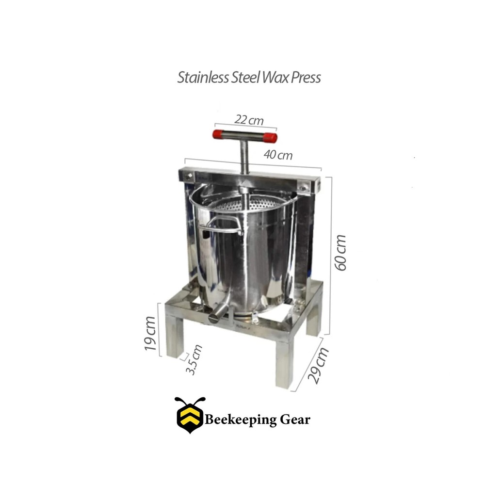 STAINLESS STEEL WAX PRESS 10 LITER
