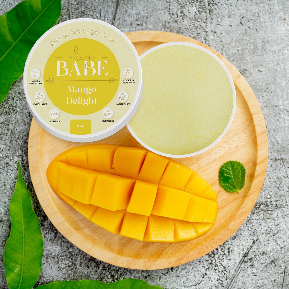 Hey, Babe Emulsified Sugar Scrub - Mango Delight - 8oz