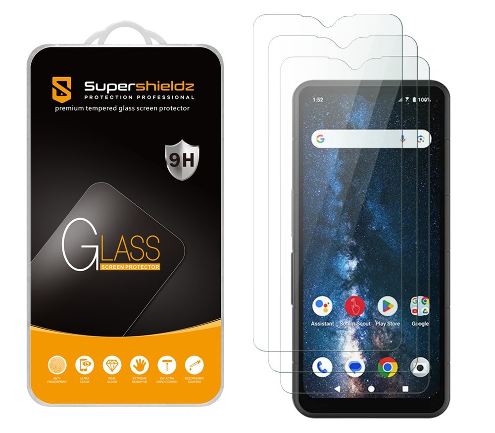 [3-Pack] Supershieldz Tempered Glass Screen Protector for Sonim XP Pro