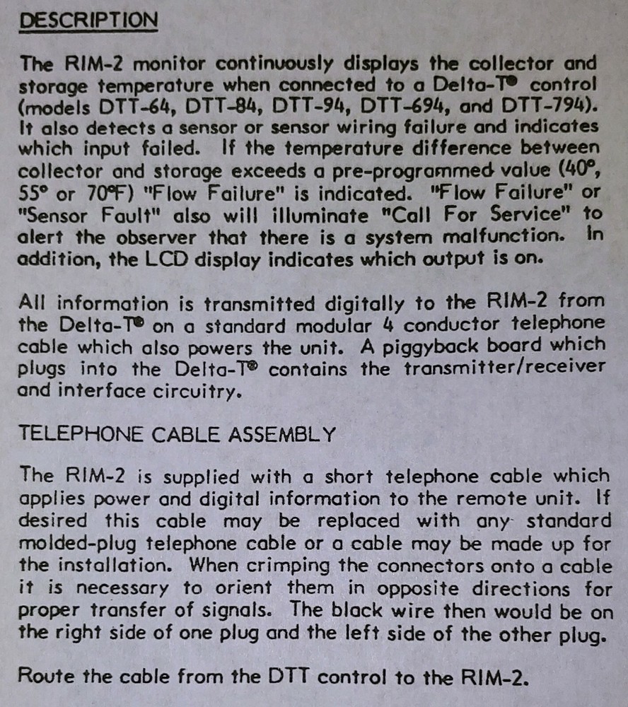 Heliotrope General RIM-2 Solar Controller Remote Instrument Module NEW