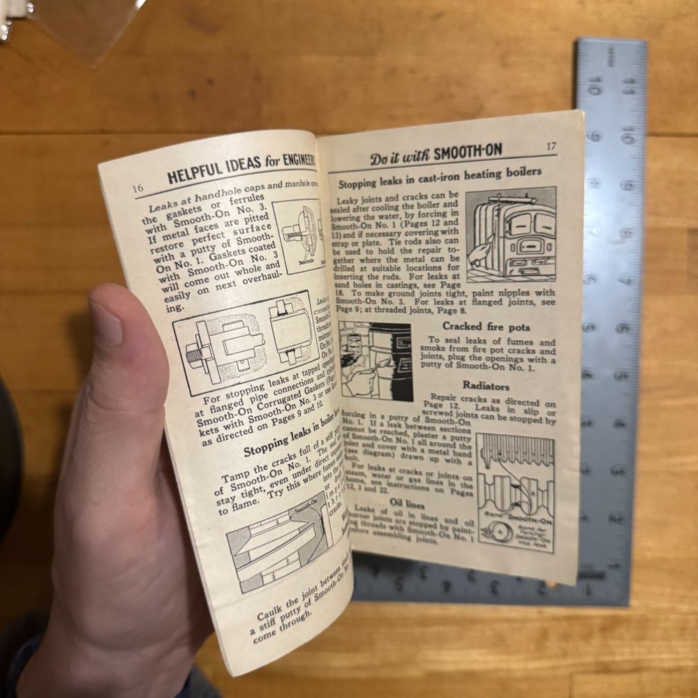 Smooth-On Handbook Helpful Ideas For Engineers 1928 Booklet