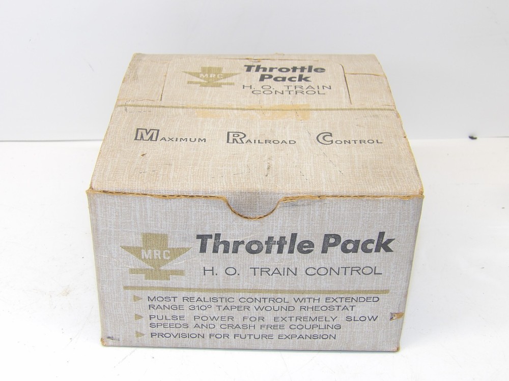 Vintage MRC Model 500 HO Train Control Throttle pack with box & instr-working