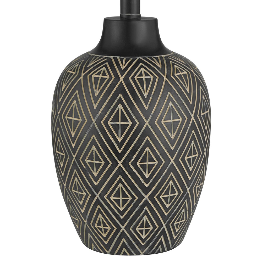 360 Lighting Benito 23 1/2" High Diamond Pattern Jar Table Lamp
