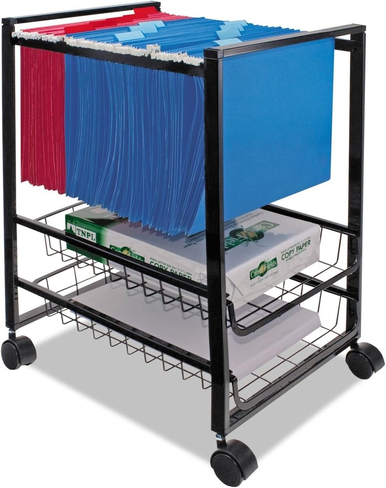 ADVANTUS Mobile File Cart, Black