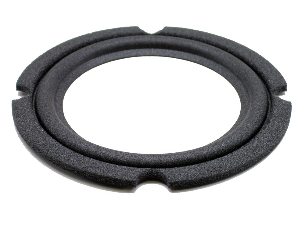 FS-5JBL: 5" FOAM SURROUND, 4.875" OD, 3" ID, GRAY, ANGLE ATTACH