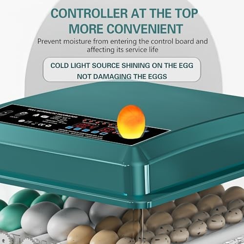 36 Quail Incubators for Hatching Eggs, Quail Egg Incubator with Automatic Egg Tu