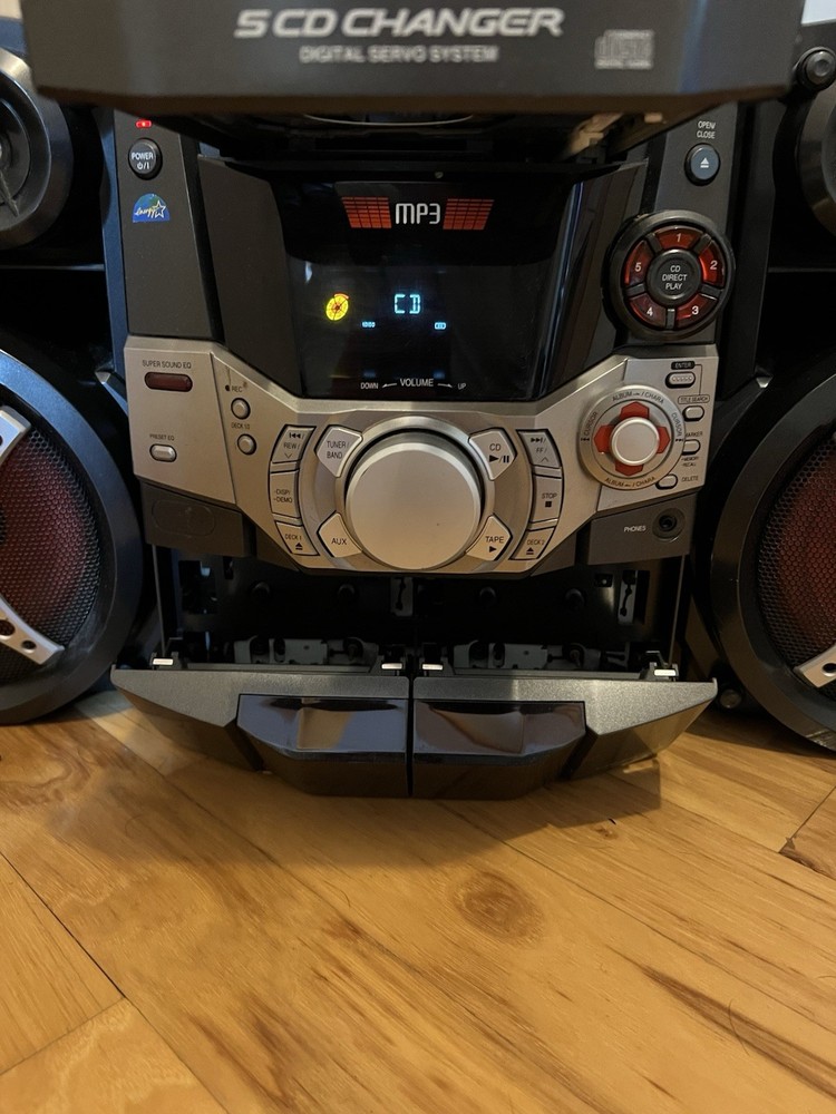 Panasonic Sa-ak403 5 Disk Cd Changer With Cassette