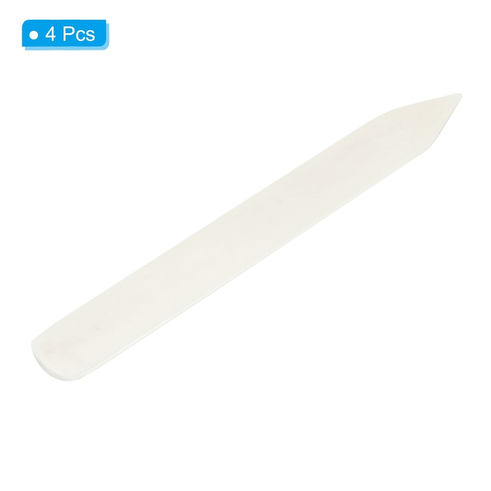 6" Bone Folder Creaser 4pcs Paper Creaser Straight Scoring Folding Tool, White-1