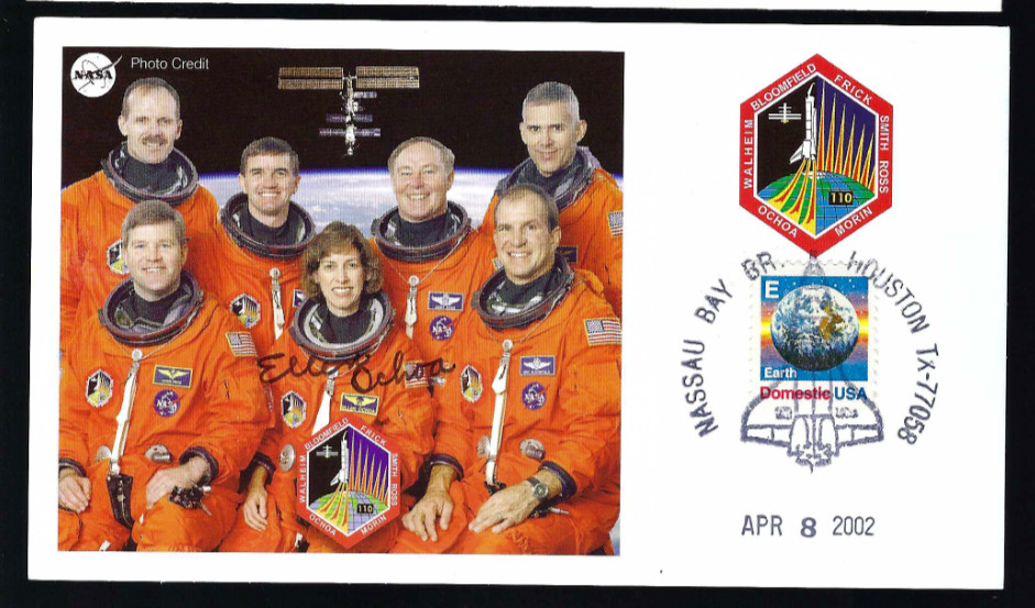Ellen Ochoa signed postcard NASA Space Shuttle Astronaut