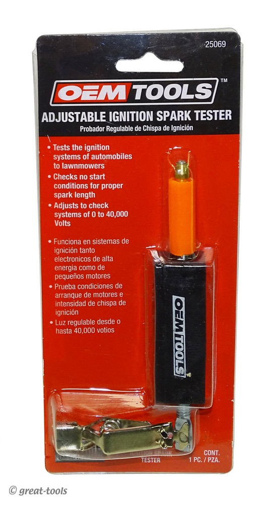 IGNITION SPARK TESTER TOOL – automotive & small engines – adjustable – tools