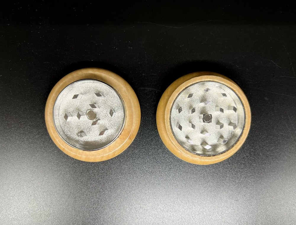 HelloKitty double side engraving wood kitchen herb grinder Personalized gift