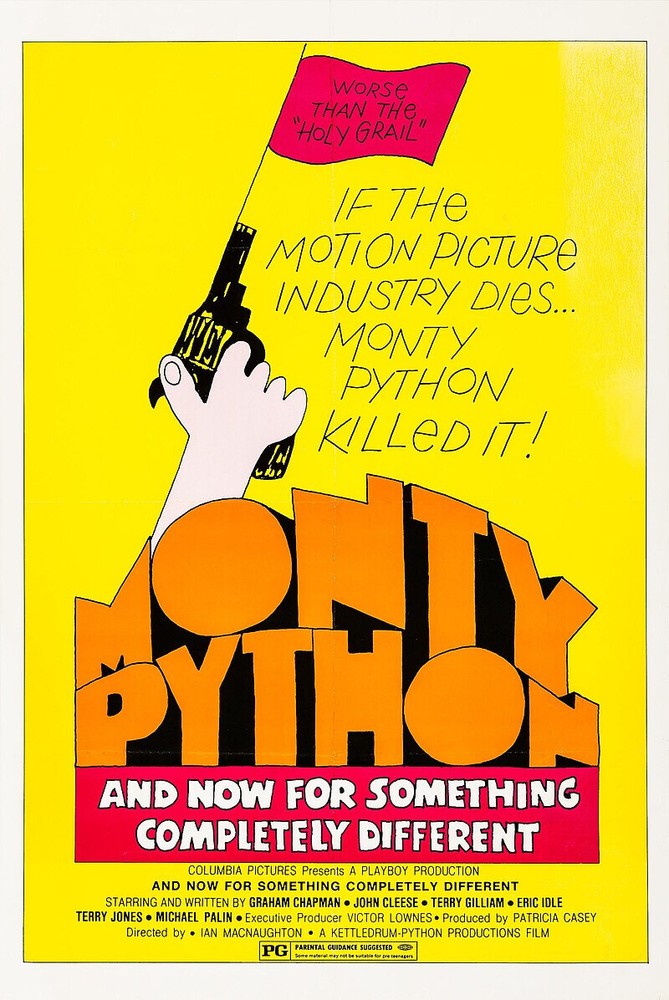 MONTY PYTHON MOVIE POSTER *2X3 FRIDGE MAGNET* NOW SOMETHING COMPLETELY DIFFERENT