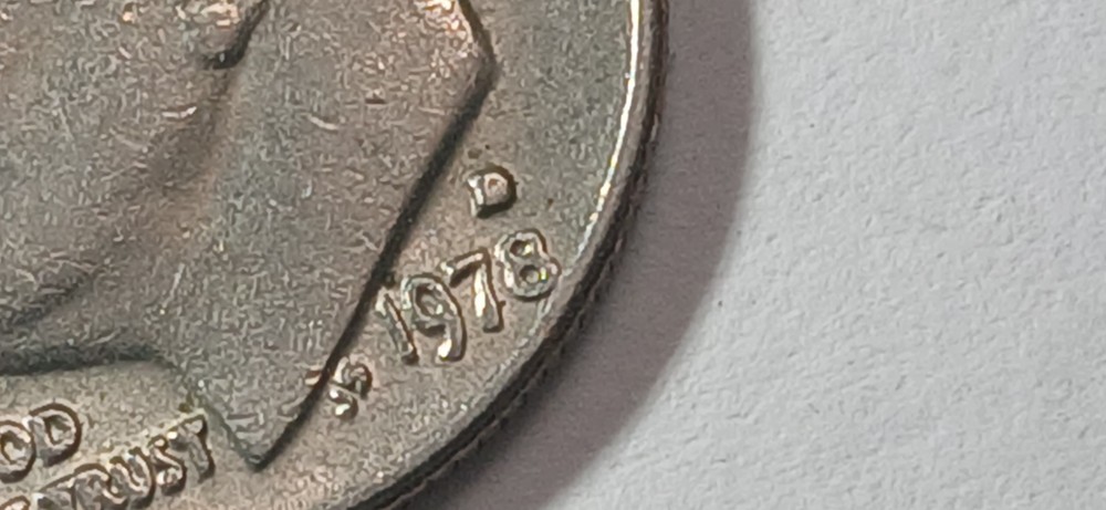 1978 D Multiple DD Error Obverse And Reverse Side Roosevelt Dime