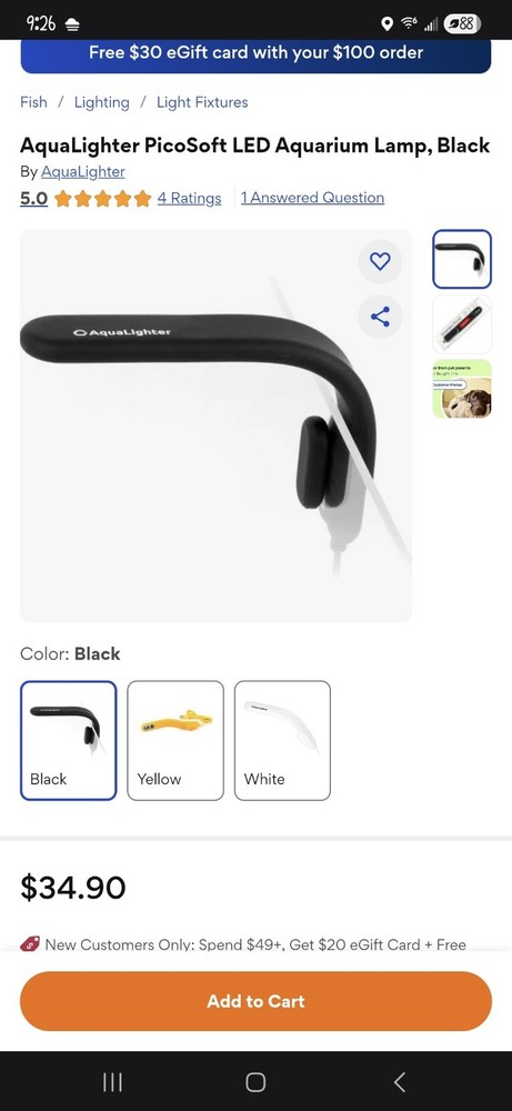 Aqualighter Picosoft LED Aquarium lamp