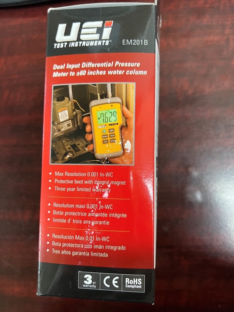 UEi Test Instruments EM201B Dual Input Differential Manometer