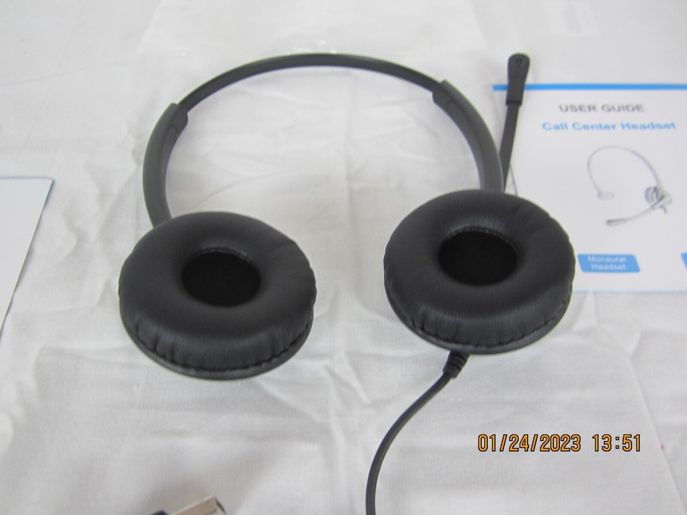 Wired Usb Call Center Headset With Microphone