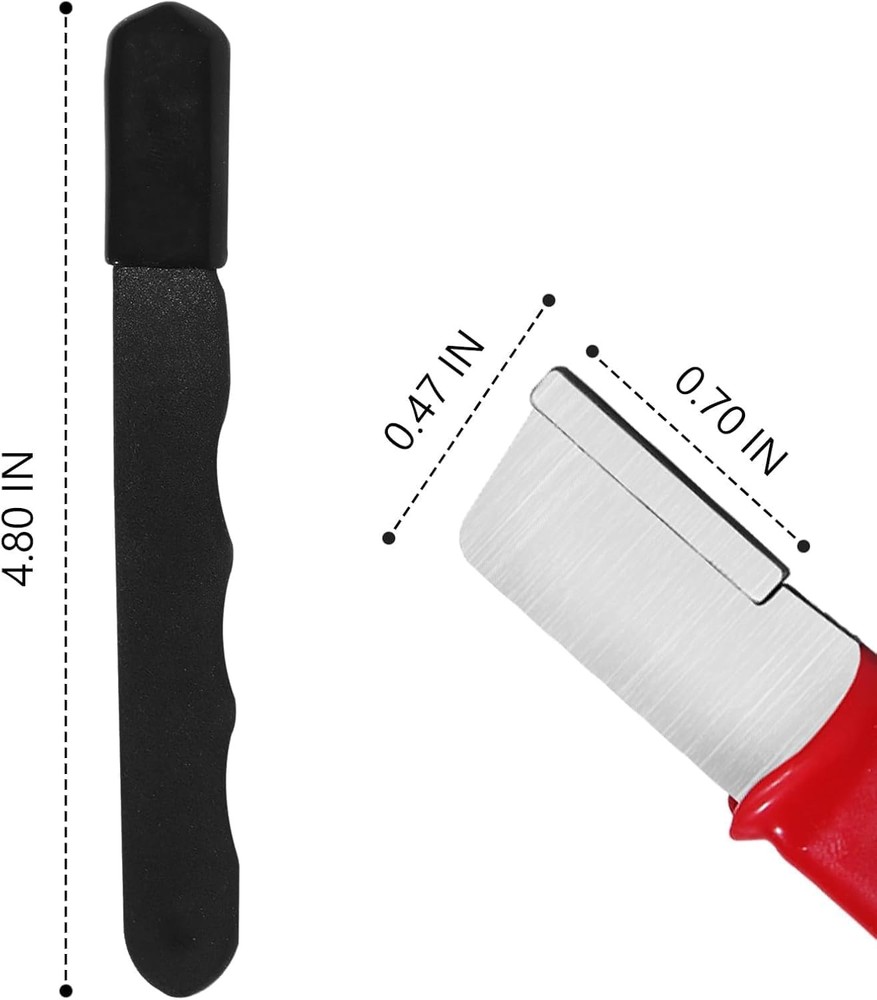 2Pcs Garden Tool Sharpener, Quick Gardening Scissors Sharpener for Black+Red