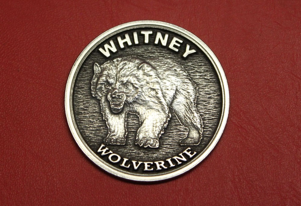 Whitney Wolverine .22 Display Case Medallion / Coin