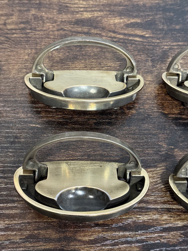 Drexel Passage Drawer Pulls 4 Handles Campaign Brass KBC N-16827 Replacement